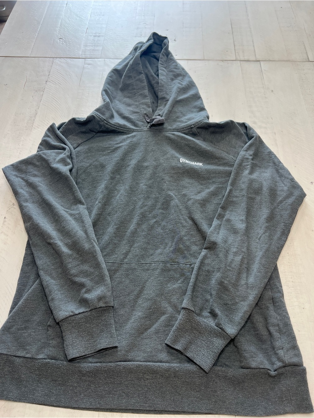 Gymshark Women’s Large Hooded Pullover Sweatshirt - Charcoal Gray